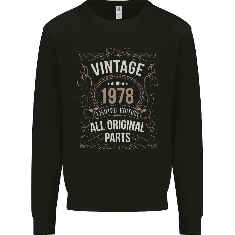 athletic style hoodie46th Birthday Limited Edition 1978 Mens Sweatshirt Jumper