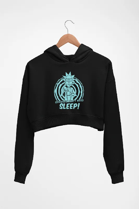 Deal Mania chic hoodieRick and Morty Crop HOODIE FOR WOMEN