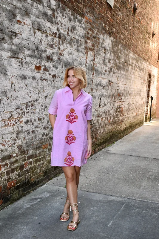 Time-Limited Offer Darren Mini Dress Row Pink Milos