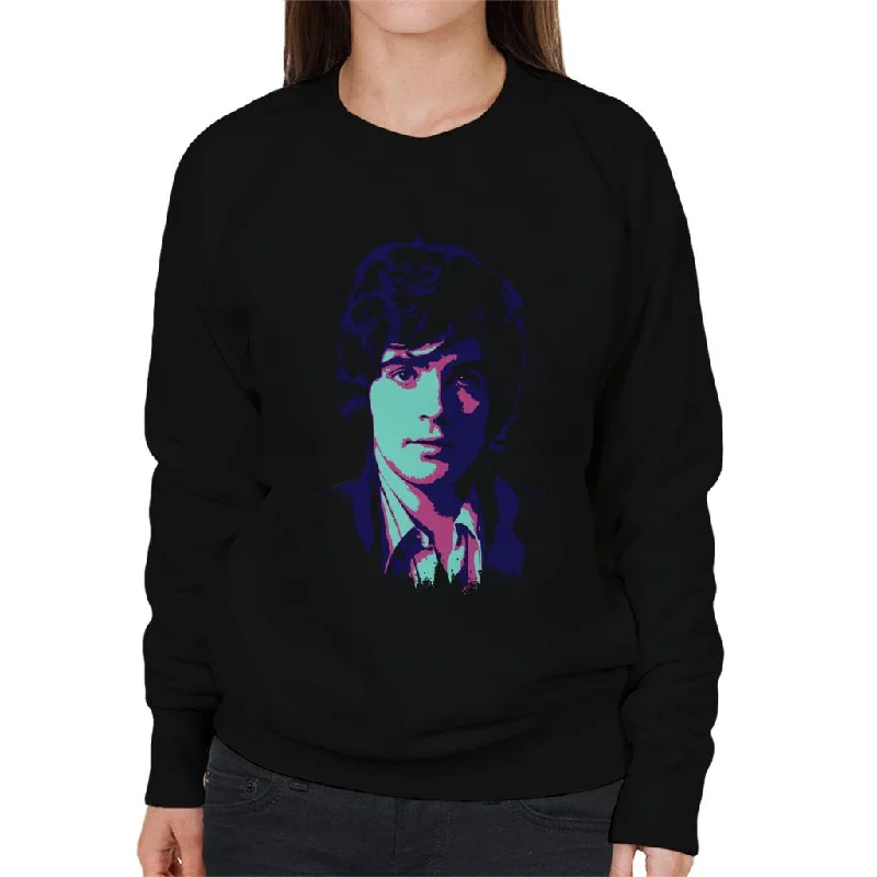 Warehouse Sale modern athletic hoodieTV Times Singer David Essex 1968 Pop Art Stylised Women's Sweatshirt Warehouse Sale modern athletic hoodieTV Times Singer David Essex 1968 Pop Art Stylised Women's Sweatshirt