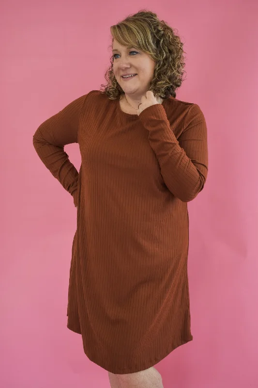 Final Clearance Make Your Mark Ribbed Dress