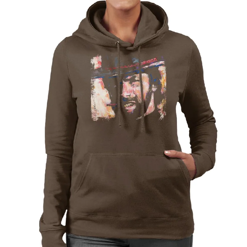 Don't Wait versatile gym hoodieSidney Maurer Original Portrait Of Actor Clint Eastwood Women's Hooded Sweatshirt Don't Wait versatile gym hoodieSidney Maurer Original Portrait Of Actor Clint Eastwood Women's Hooded Sweatshirt