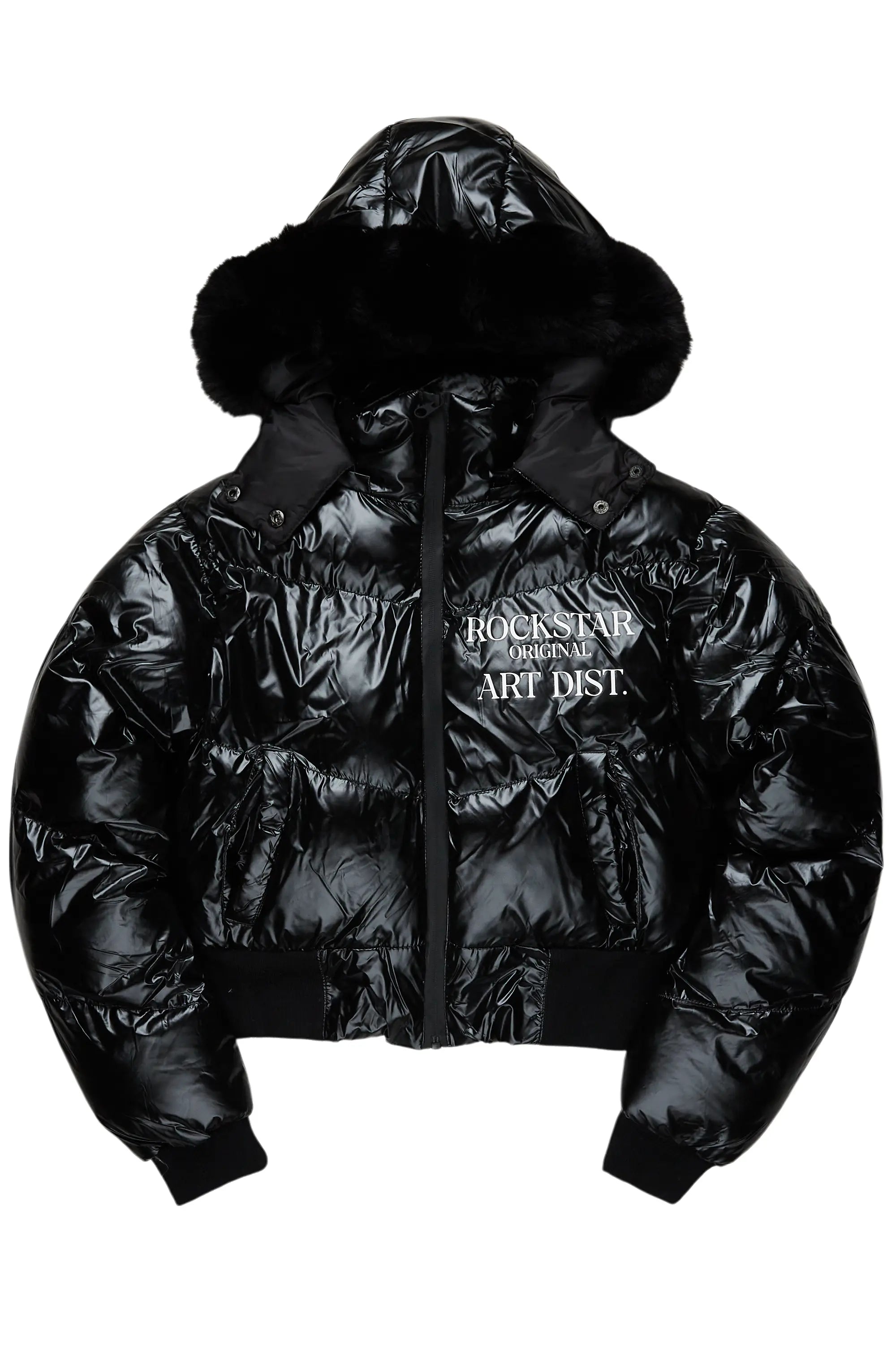 Deep Discounts Destina Black Puffer Jacket