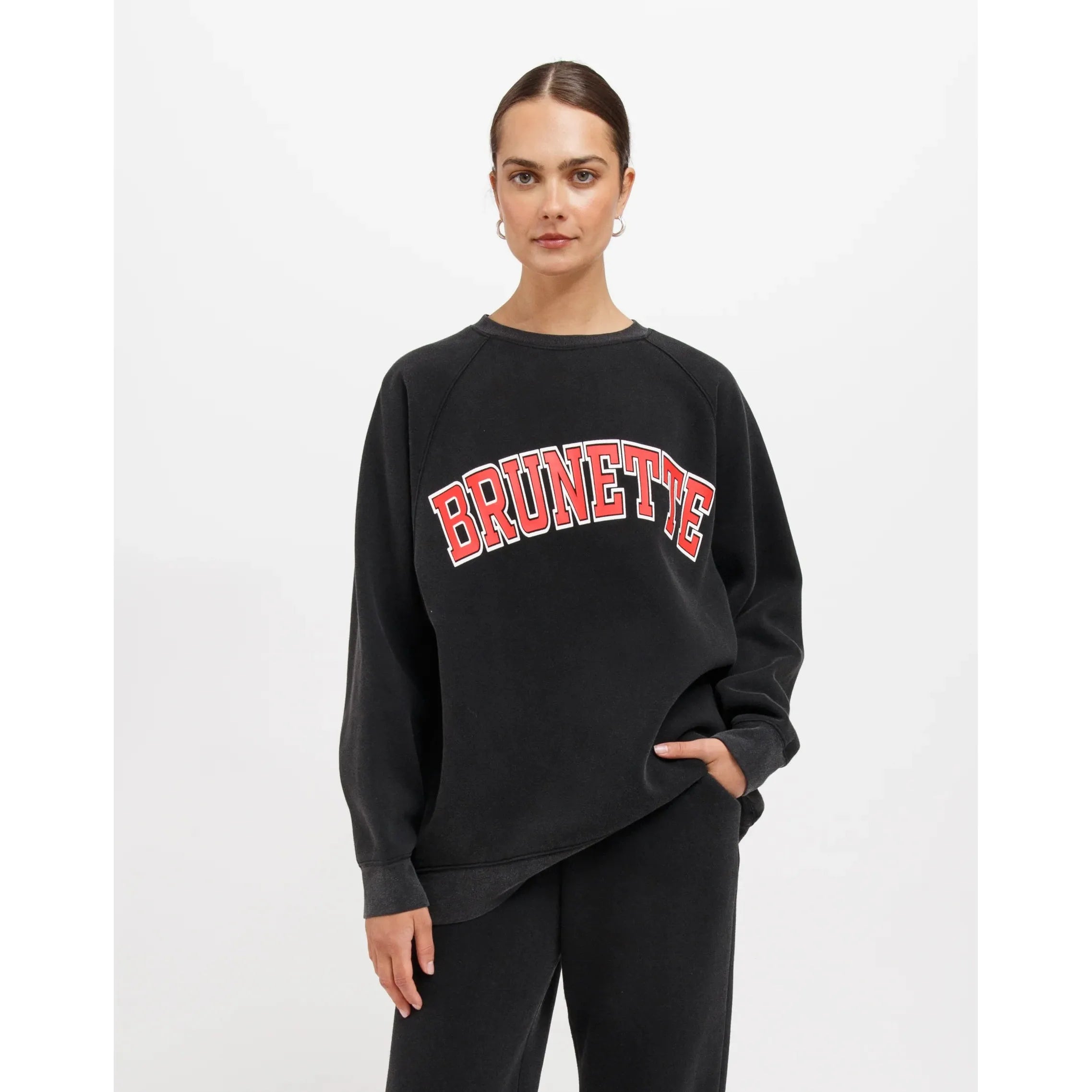 Closeout stylish performance hoodieBrunette the Label Brunette Not Your Boyfriend's Crew