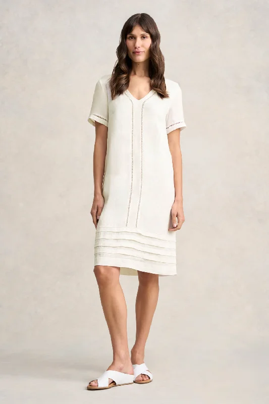 Savings Event cocktail dressLadder Trim Linen Dress