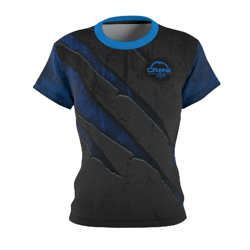 Massive Deals comfy workout sweatshirtWomen's Scratched Metal "Blue" MTB Jersey