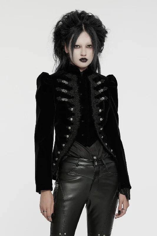 Now or Never Burton Creature Black Velvet Coat