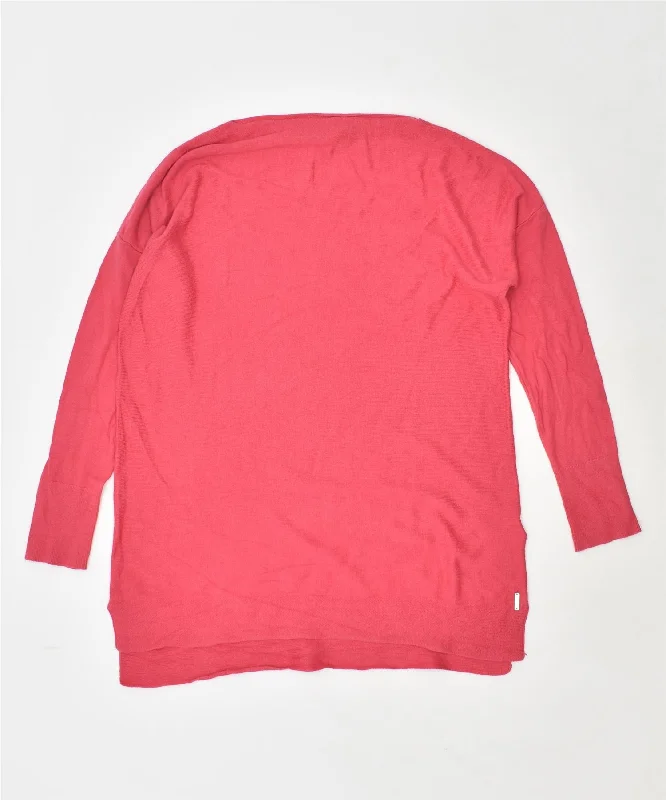 Midnight Sale stylish hoodie for womenJOULES Womens Loose Fit Boat Neck Jumper Sweater UK 10 Small Pink Cotton