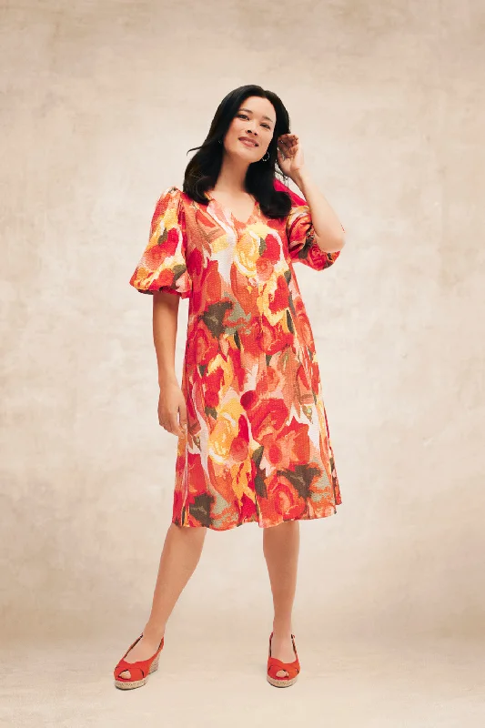 Exclusive Savings high-waisted dressPrinted Swing Dress