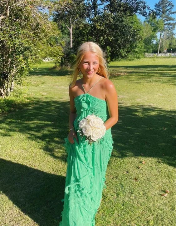 Bargain Blast form-fitting dressElegant Green A-Line Long Party Dress Charming Wedding Guest Dress, DP2401 Bargain Blast form-fitting dressElegant Green A-Line Long Party Dress Charming Wedding Guest Dress, DP2401