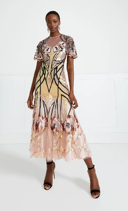 Midnight Sale Natalia Gown - Rosewater
