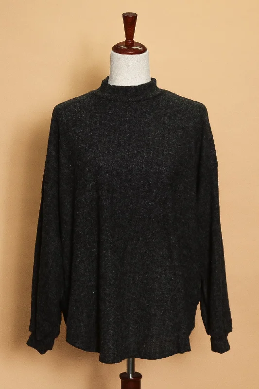 Bonus Savings Charcoal Ribbed Sweater