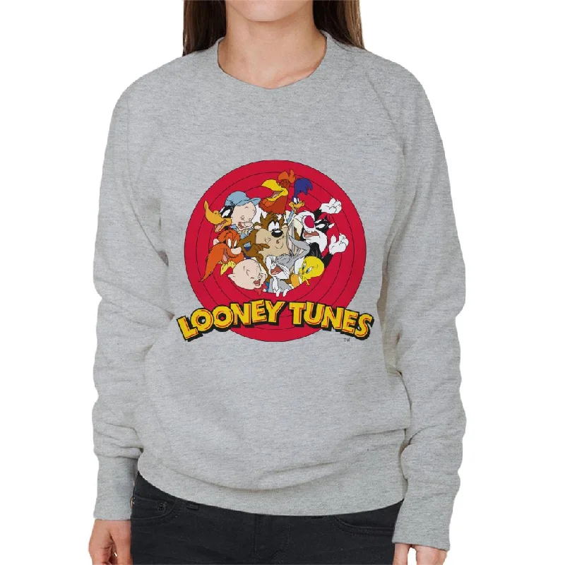 graphic gym sweatshirtLooney Tunes Opening Scene Characters Women's Sweatshirt