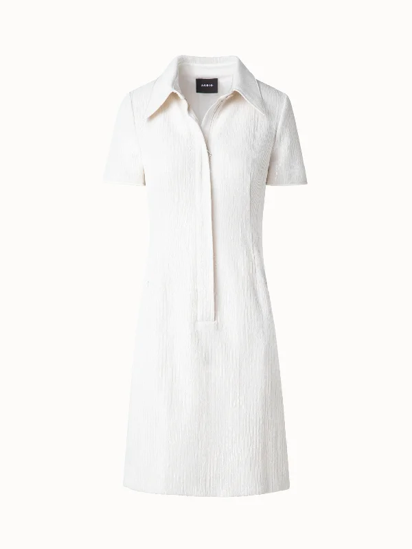 Friends and Family Sale trendy bodycon dressSequin Silk Dress in Polo Style