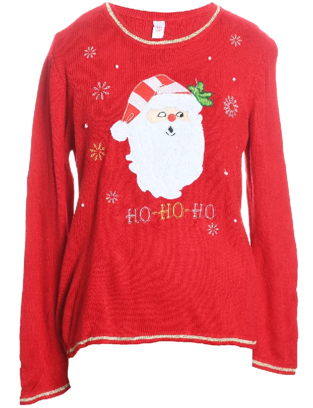 Super Sale Santa Claus Christmas Jumper - L