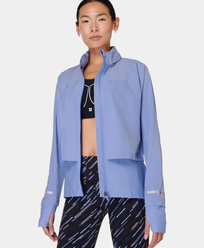 Doorbuster Deal Fast Track Running Jacket Sb9712 Cornflower-Blue