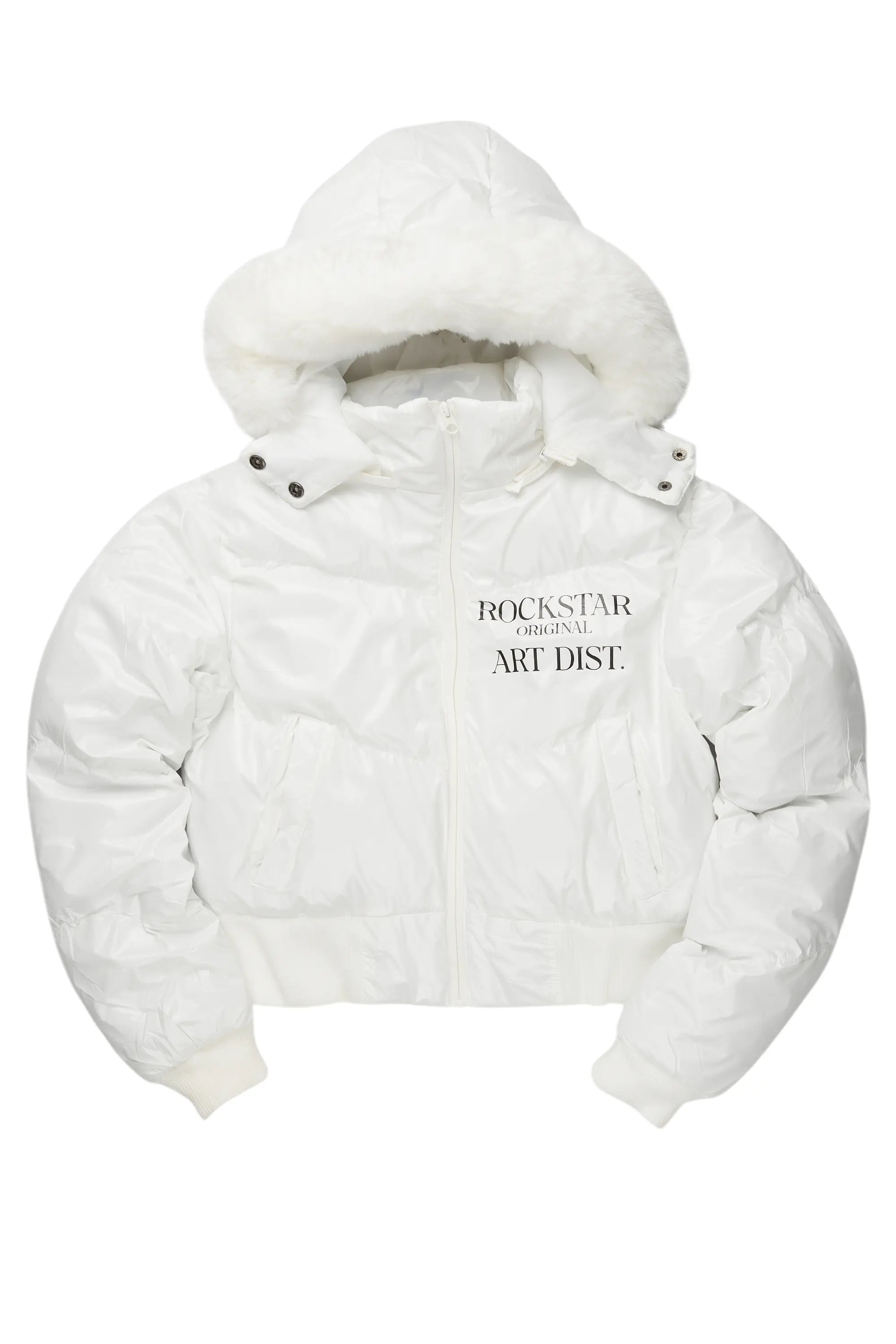 Super Sale Destina White Puffer Jacket