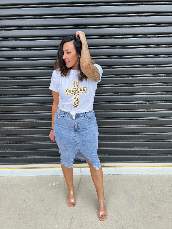 Limited Time Offer layered dressCardi Denim Skirt