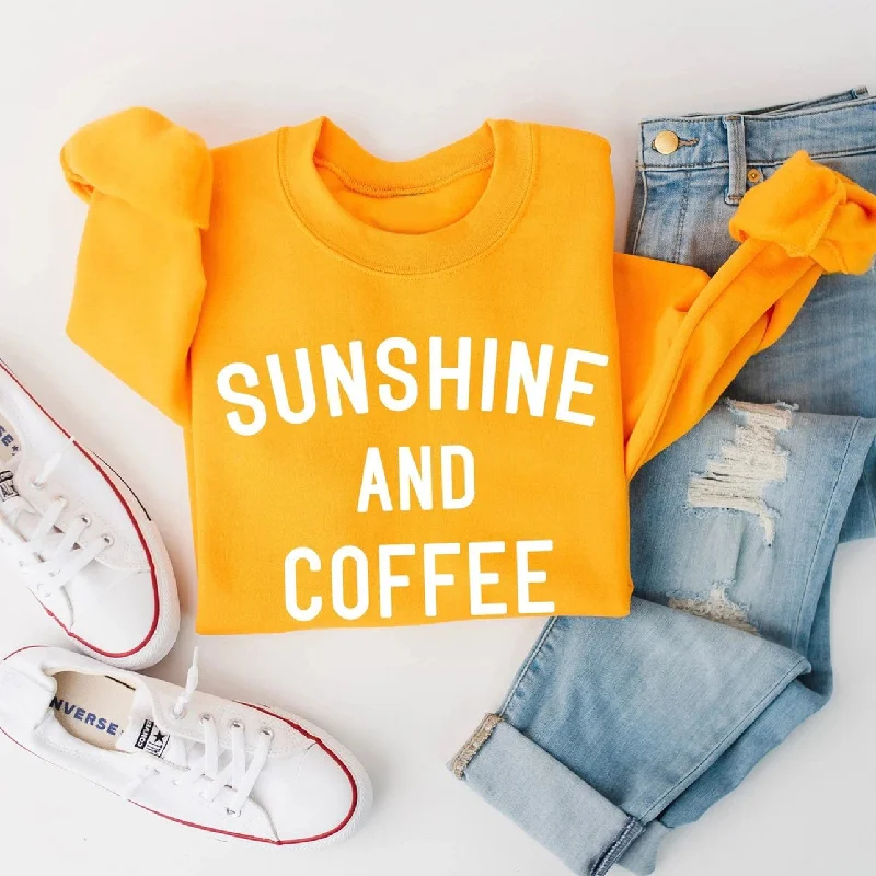 Extra Discounts pullover workout hoodieSunshine and Coffee Crew