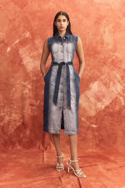 Exclusive Savings long sleeve dressDarcie Denim Midi Dress
