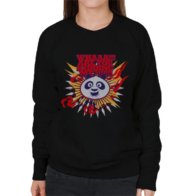 activewear hoodieKung Fu Panda Po Whaaa Are You Kidding Me Women's Sweatshirt