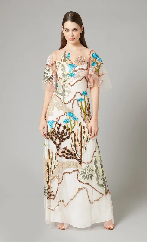Early Access Addison Long Dress - Sunkiss