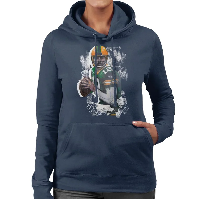 Daily Deals fitness lifestyle hoodieSidney Maurer Original Portrait Of Aaron Rodgers Women's Hooded Sweatshirt Daily Deals fitness lifestyle hoodieSidney Maurer Original Portrait Of Aaron Rodgers Women's Hooded Sweatshirt