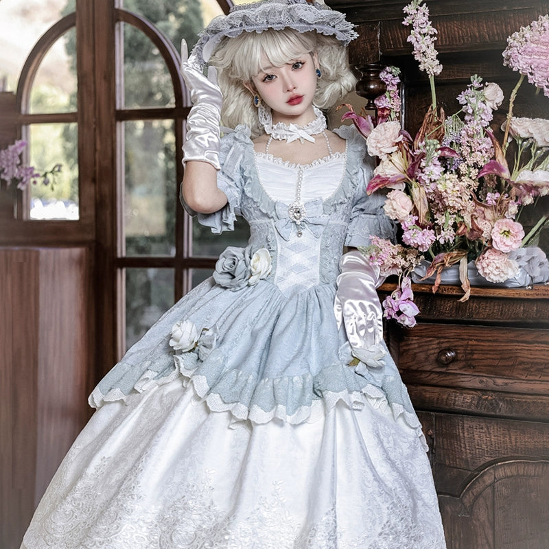 wrap dressRose Island~Fairytale Dance~Princess Lolita OP Halter Neckline Dress