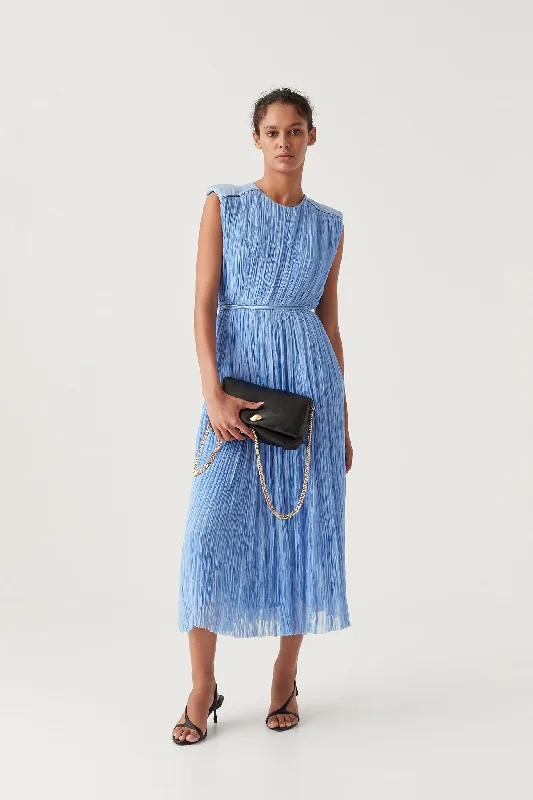 Limited Availability backless dressSolstice Pleated Midi Dress
