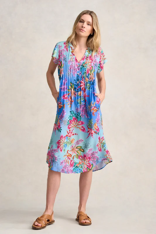 Mega Sale backless dressPleat Front Midi Dress
