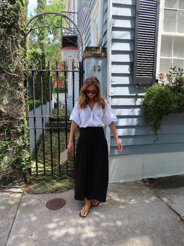 Discount Mania Serena Maxi Skirt Black