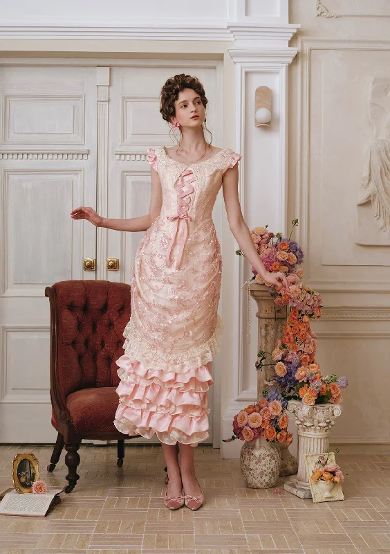 Price Break Antique Vase Bustle Corset Dress