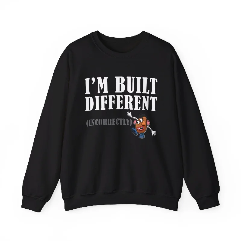 Huge Savings contemporary fitness sweatshirtBuilt Different Unisex Sweatshirt