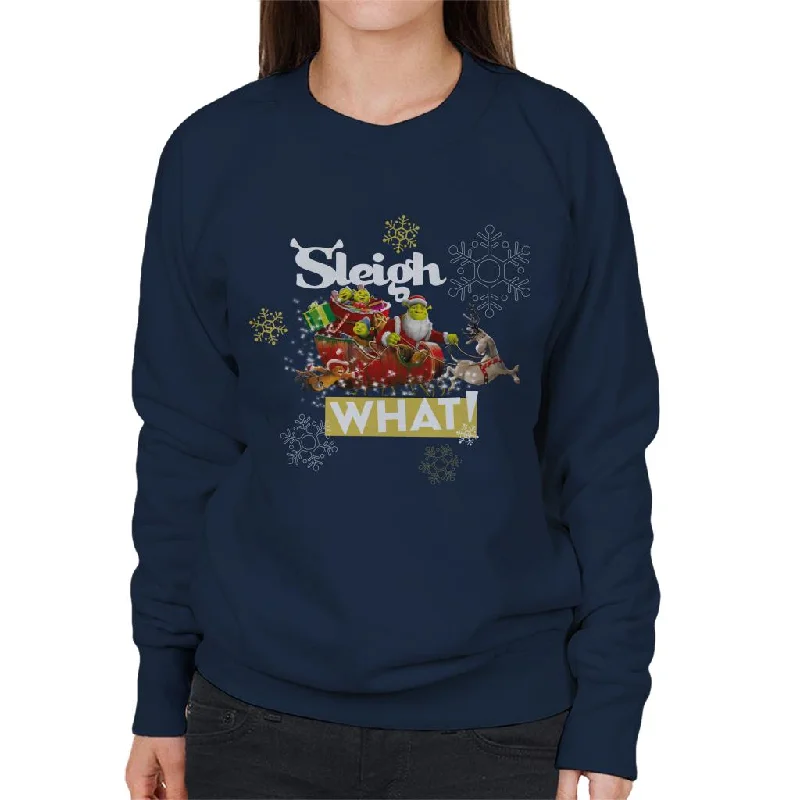 fashionable workout wearShrek Christmas Sleigh What Women's Sweatshirt