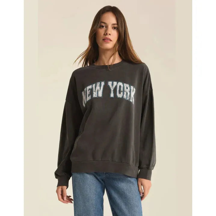One-DAY Sale versatile gym hoodieZ Supply NY State of Mind Sweatshirt