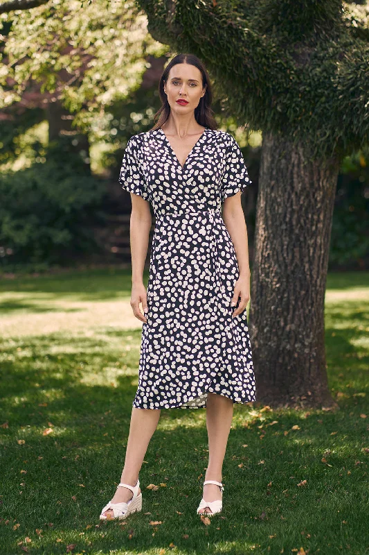 Bargain Prices backless dressPolka Dot Wrap Dress