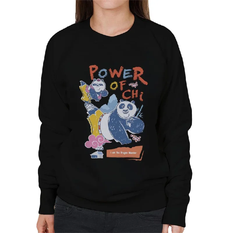 performance workout sweatshirtKung Fu Panda Po Power Of Chi Women's Sweatshirt