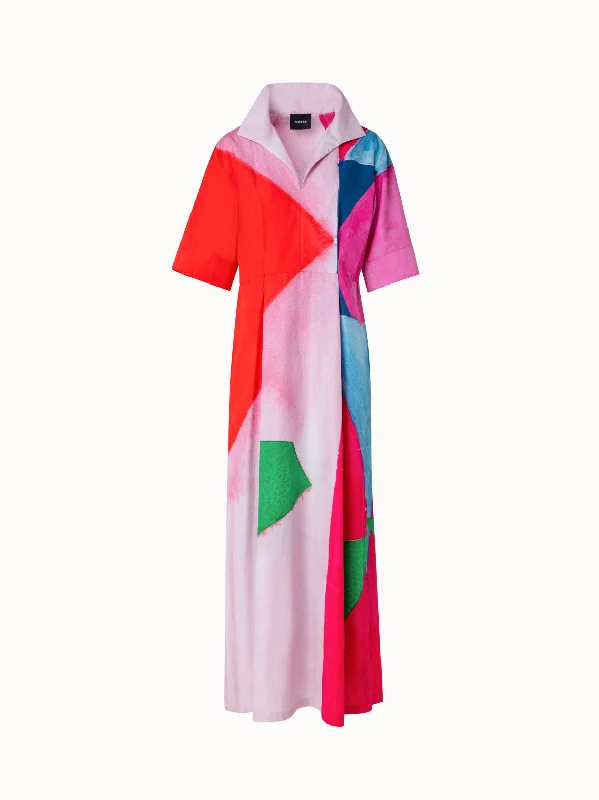 Markdown Madness party-ready dressLong Shirt Dress with Spectra Print