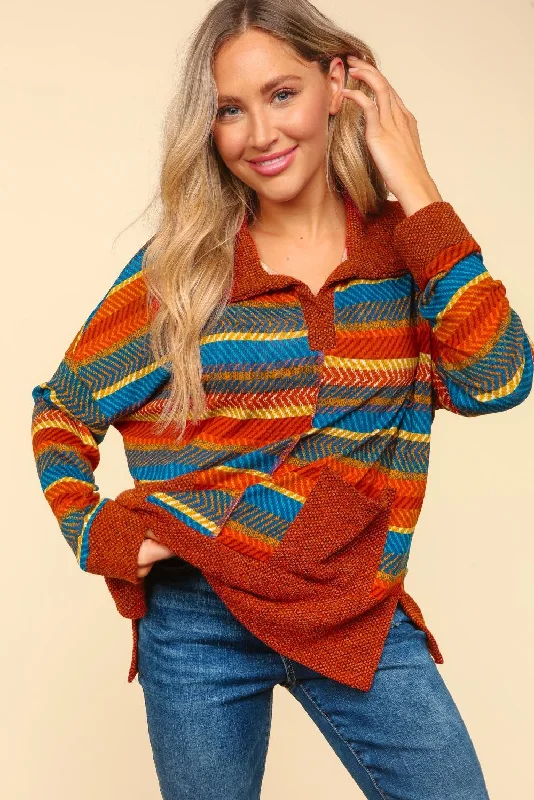 Super Sale HACCI SWEATER WITH POCKETS AND SIDE SLITS