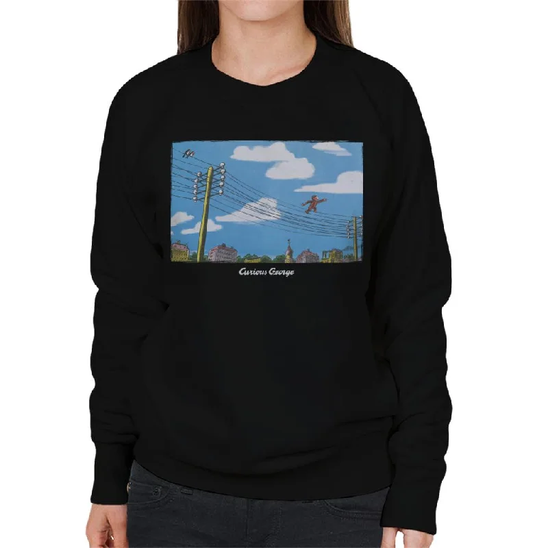 Get It Before It’s Gone cozy workout hoodieCurious George Walking On Telephone Lines Women's Sweatshirt Get It Before It’s Gone cozy workout hoodieCurious George Walking On Telephone Lines Women's Sweatshirt