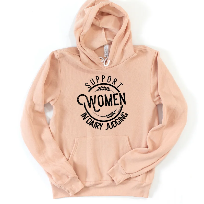 modern athletic hoodieSupport Women in Dairy Judging Hoodie (S-3XL) Unisex - Multiple Colors!