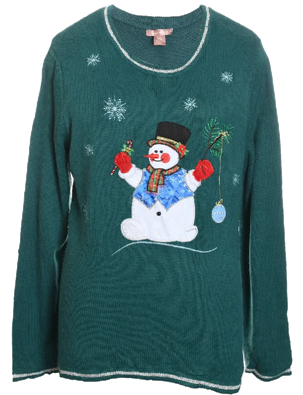 Crazy Deals Snowman Christmas Jumper - XL