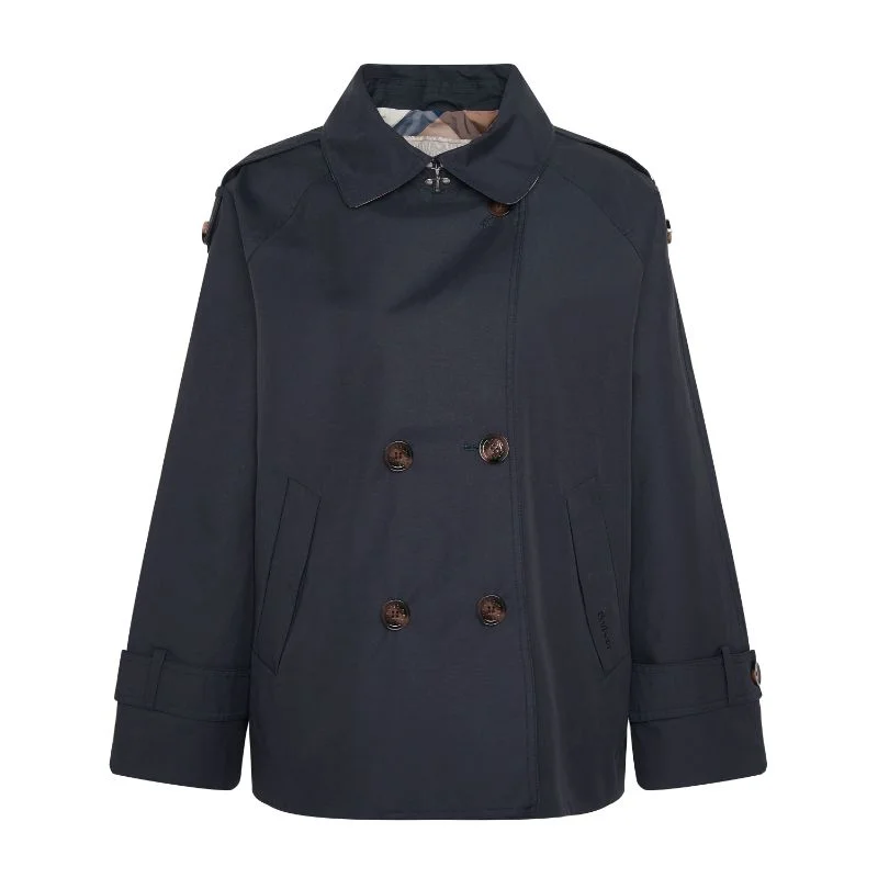 casual sports coatBarbour Annie Showerproof Ladies Jacket - Dark Navy/Primrose Hessian