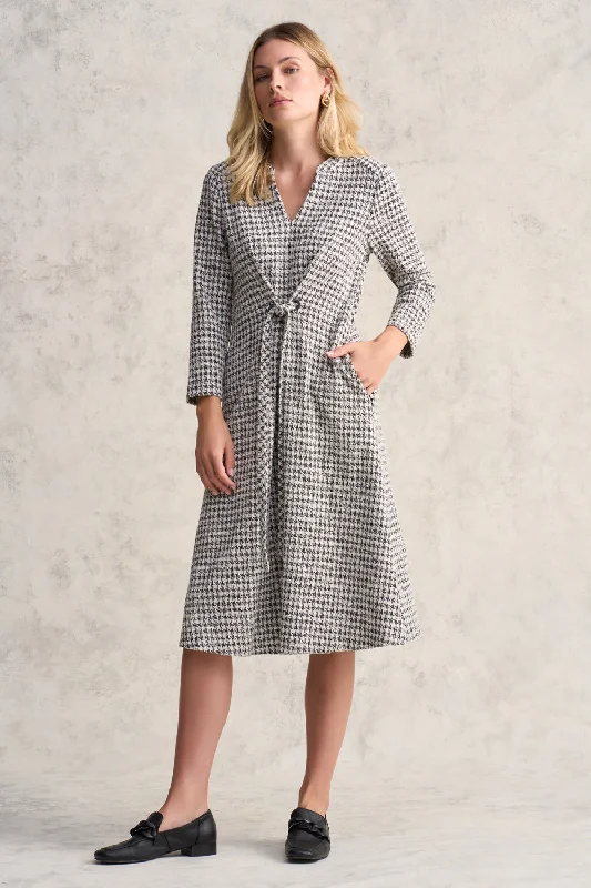 Great Deals classic fit-and-flare dressHoundstooth Ponte Dress