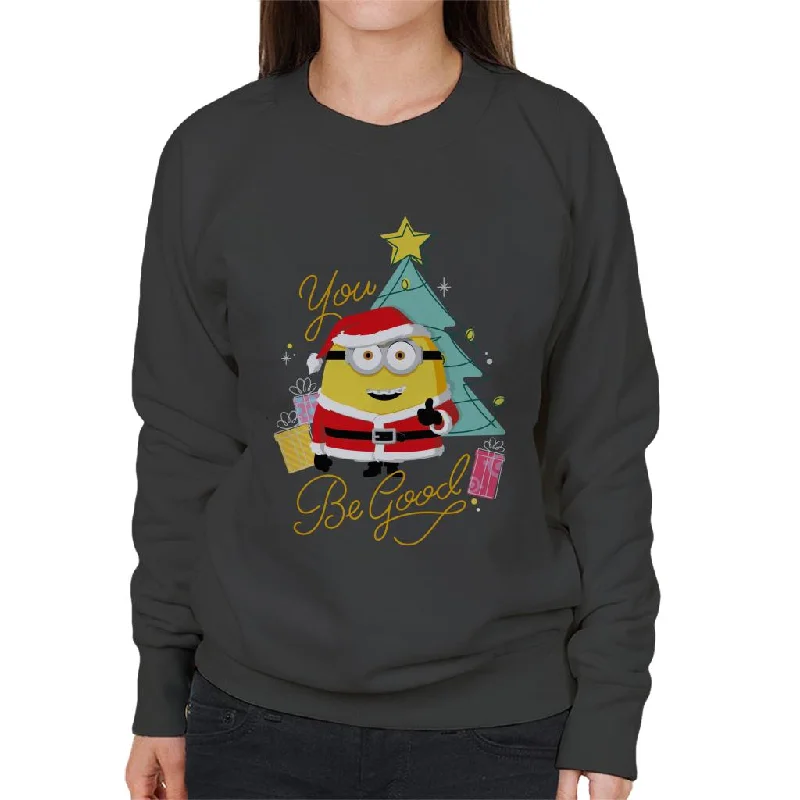 cool workout sweatshirtMinions Christmas You Be Good Women's Sweatshirt