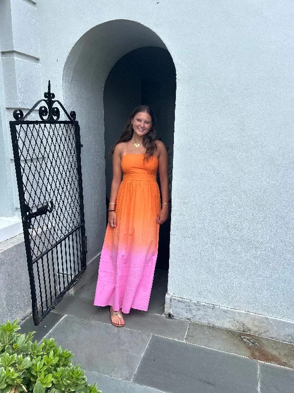 Epic Deals Hannah Maxi Dress Orange Sunset Final Sale