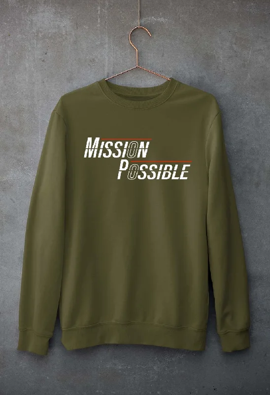 Don't Miss sporty casual hoodieMission Possible Unisex Sweatshirt for Men/Women