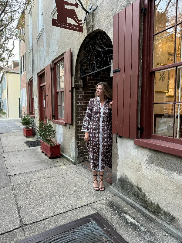 Deal Dash Harriett Maxi Dress Brown Aztec