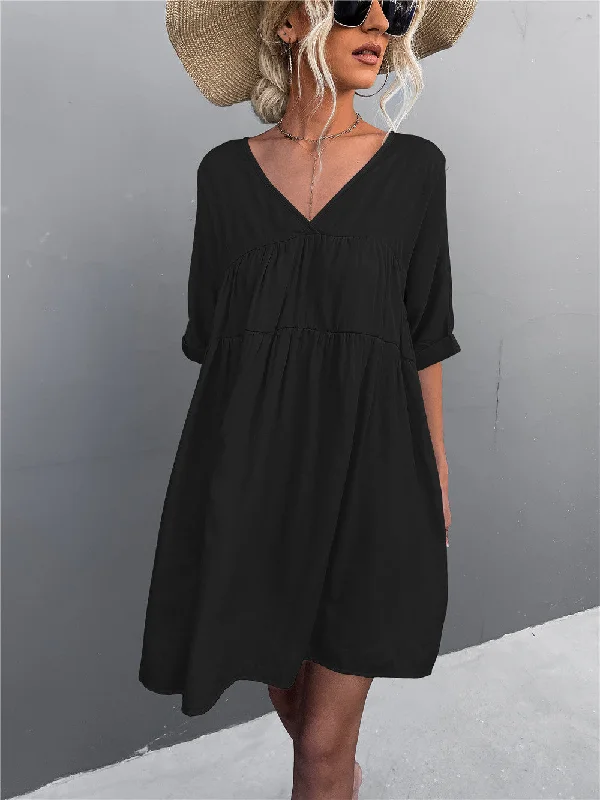 Special Promotion comfy maxi dressCheers To Summer Pocketed Tassel Dress - Black