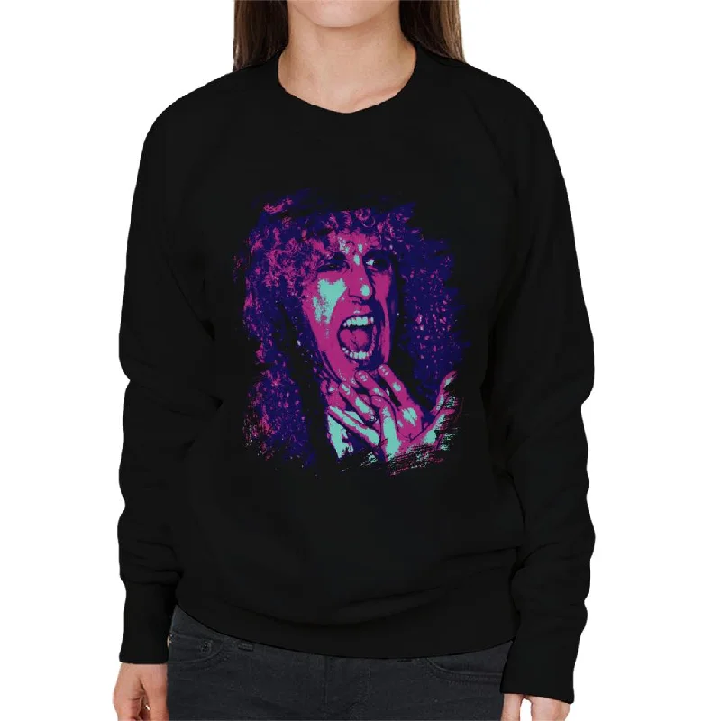 Limited Time vibrant athletic hoodieTV Times Twisted Sister Dee Snider Pop Art Stylised Women's Sweatshirt Limited Time vibrant athletic hoodieTV Times Twisted Sister Dee Snider Pop Art Stylised Women's Sweatshirt